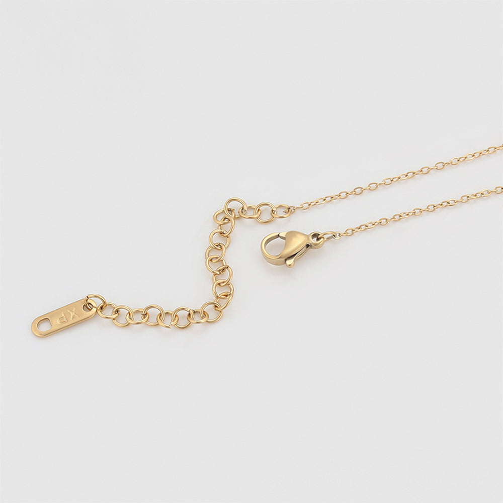 Collar de Aleación Bañado en Oro con Cristal Emporia® Rojo y Cristal Emporia® Verde