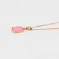Collar de Aleación Bañado en Oro con Cristal Emporia® Rosa