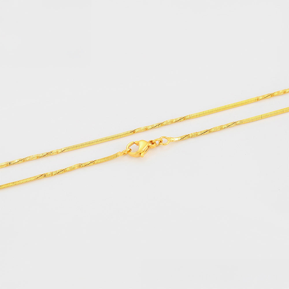 Cadena de Aleación Bañado en Oro ( Collar )