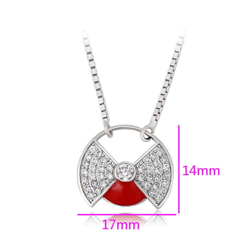 Collar de Aleación Bañado en Oro con Cristal Emporia® Rojo 2 