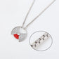 Collar de Aleación Bañado en Oro con Cristal Emporia® Rojo