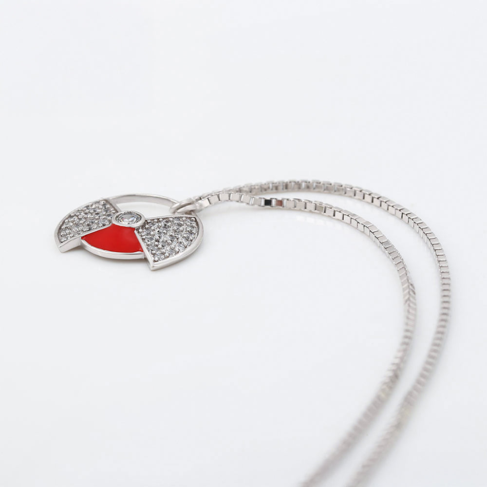 Collar de Aleación Bañado en Oro con Cristal Emporia® Rojo 5 