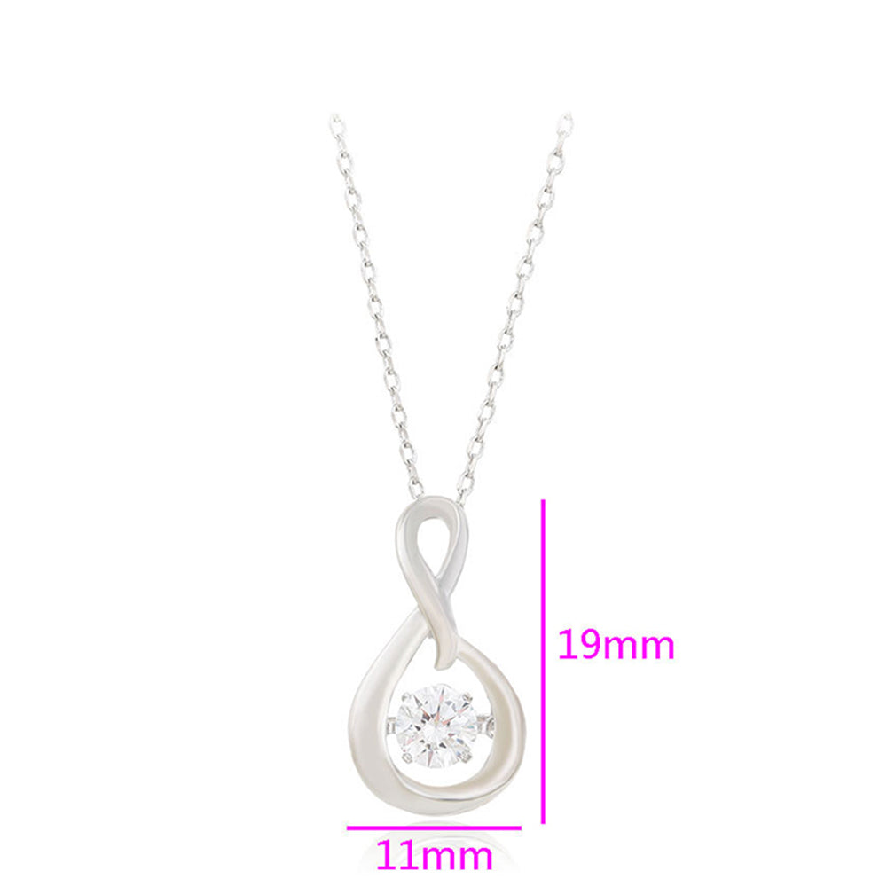 Collar de Aleación Bañado en Oro con Cristal Emporia® Blanco ( Collar +Colgante ) 2 