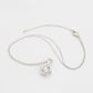 Collar de Aleación Bañado en Oro con Cristal Emporia® Blanco ( Collar +Colgante )
