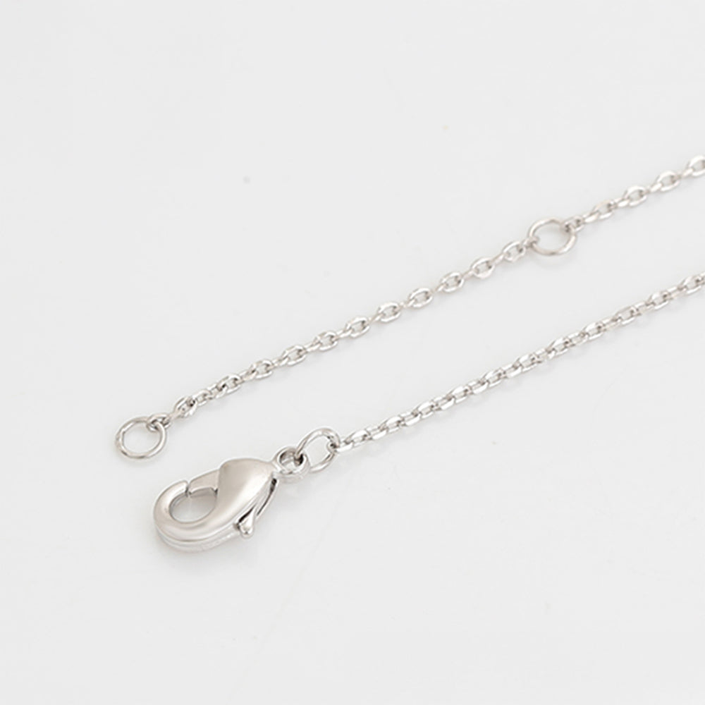 Collar de Aleación Bañado en Oro con Cristal Emporia® Blanco ( Collar +Colgante ) 4 