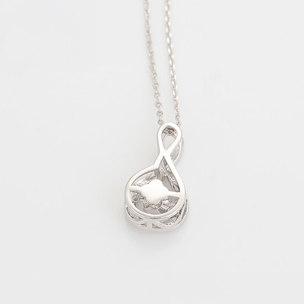 Collar de Aleación Bañado en Oro con Cristal Emporia® Blanco ( Collar +Colgante ) 6 