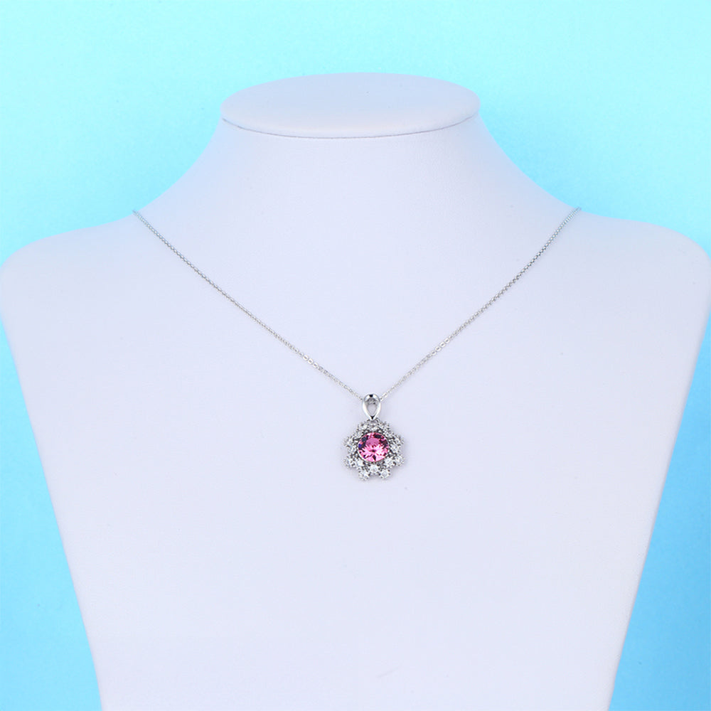 Collar de Aleación Bañado en Oro con Cristal Emporia® Púrpura