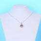 Collar de Aleación Bañado en Oro con Cristal Emporia® Púrpura