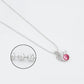 Collar de Aleación Bañado en Oro con Cristal Emporia® Rosa