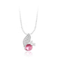 Collar de Aleación Bañado en Oro con Cristal Emporia® Rosa