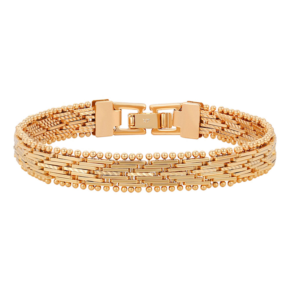 Pulsera de Aleación Bañado en Oro 1 