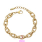 Pulsera de Aleación Bañado en Oro