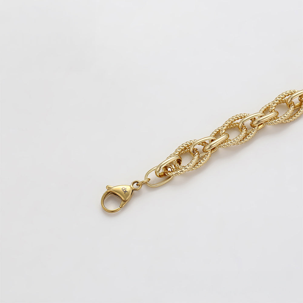 Pulsera de Aleación Bañado en Oro 5 
