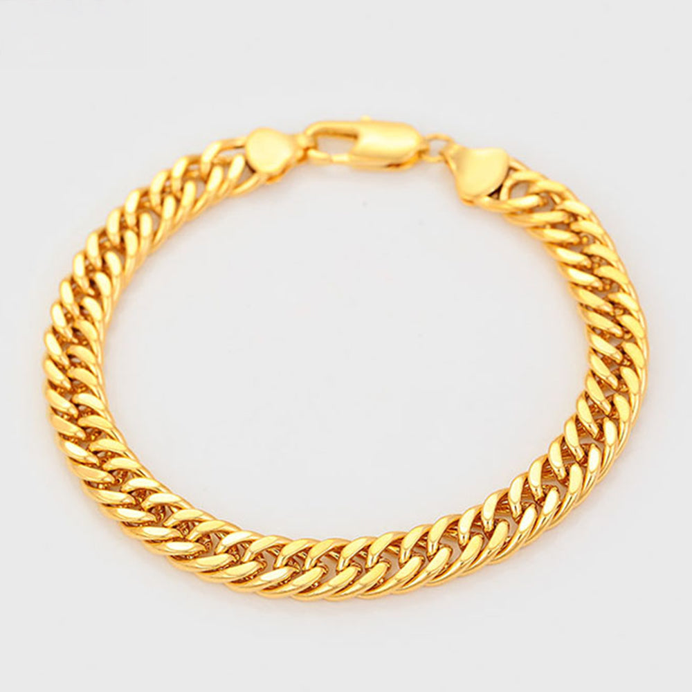 Pulsera de Aleación Bañado en Oro
