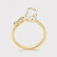 Anillo de Aleación Bañado en Oro con Cristal Emporia® Blanco