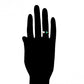 Anillo de Aleación Bañado en Oro con Perla de cristal y Cristal Emporia® Verde