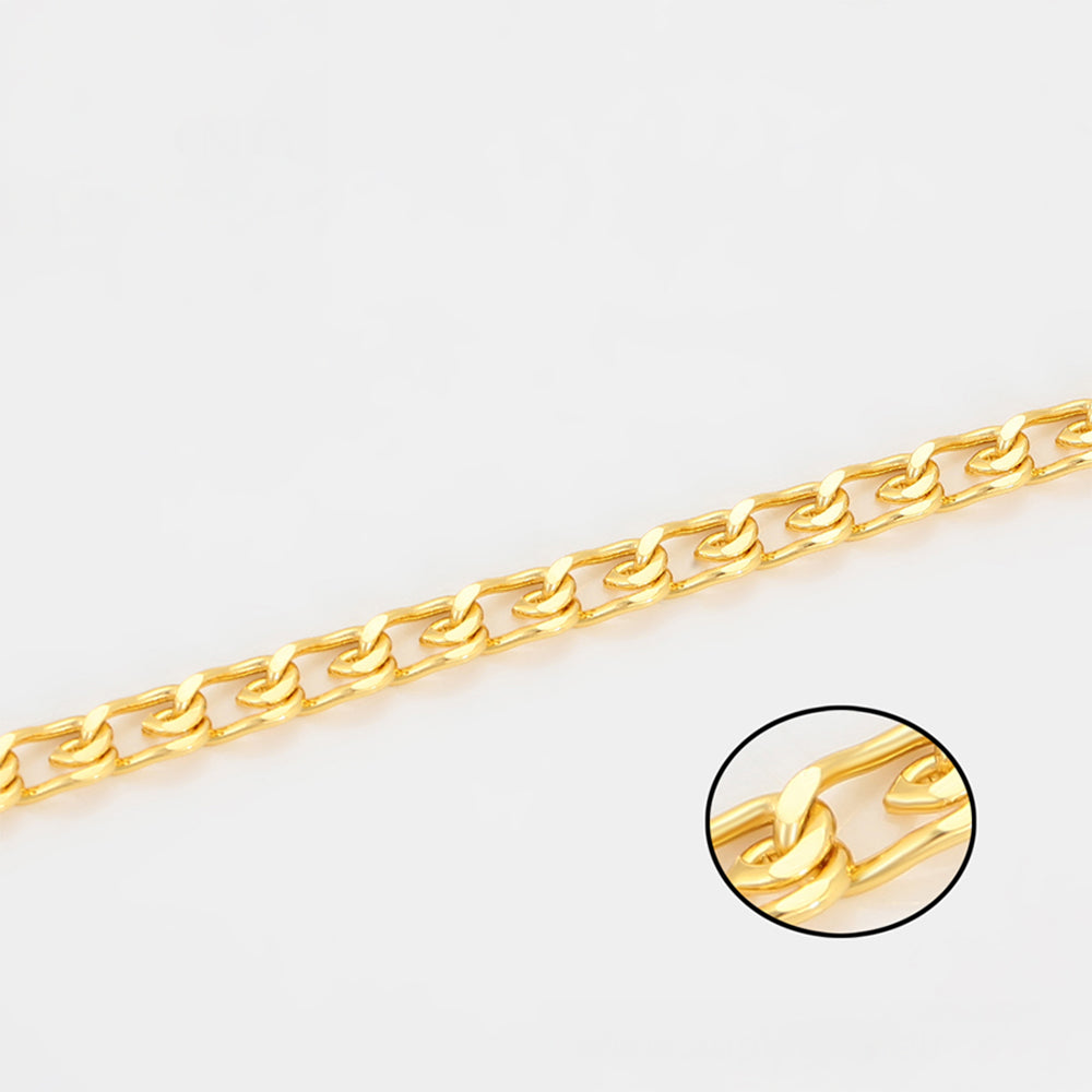 Collar de Aleación Bañado en Oro 4 
