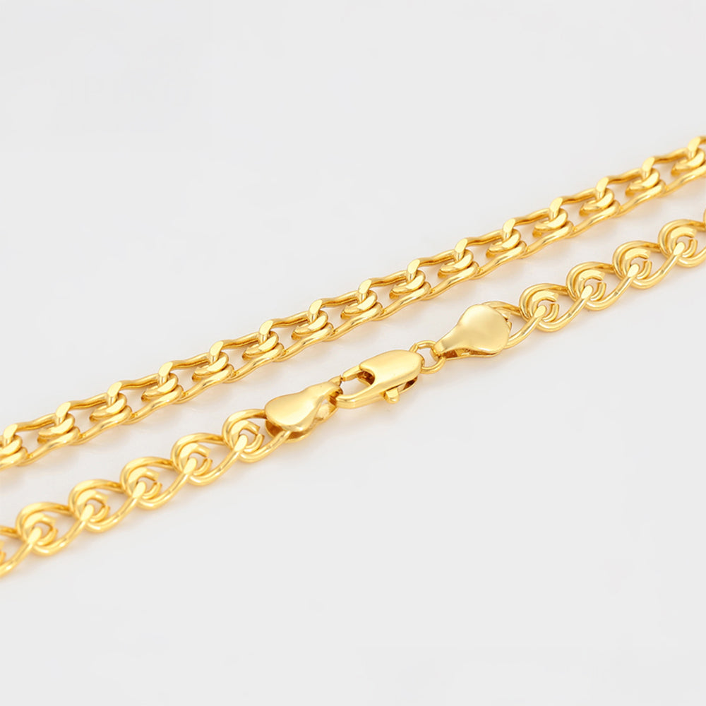 Collar de Aleación Bañado en Oro 7 