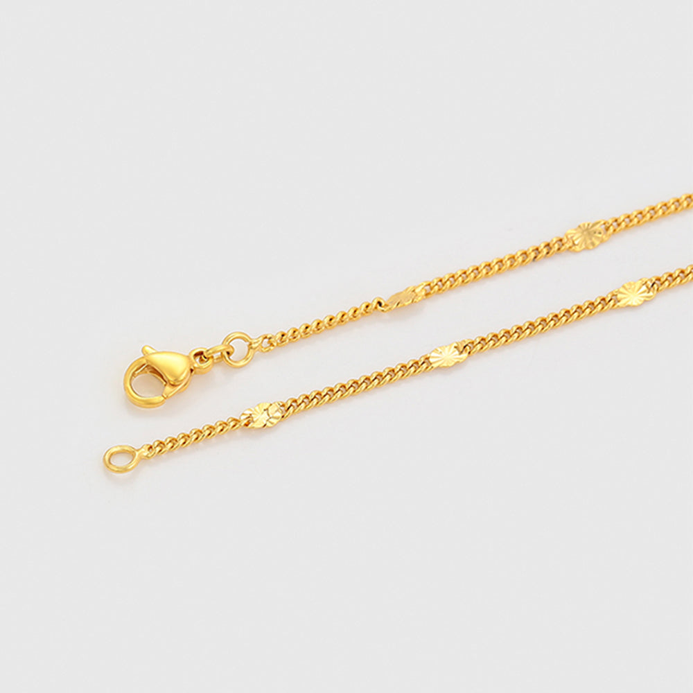 Collar de Aleación Bañado en Oro 1 