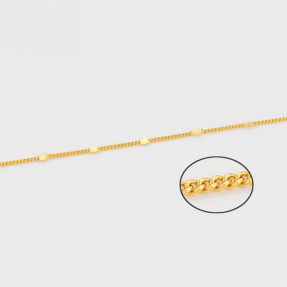 Collar de Aleación Bañado en Oro 5 