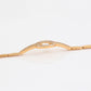 Pulsera de Aleación Bañado en Oro con Cristal Emporia® Blanco