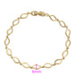 Pulsera de Aleación Bañado en Oro