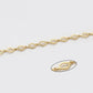 Pulsera de Aleación Bañado en Oro