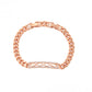 Pulsera de Aleación Bañado en Oro con Cristal Emporia® Blanco
