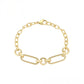 Pulsera de Aleación Bañado en Oro