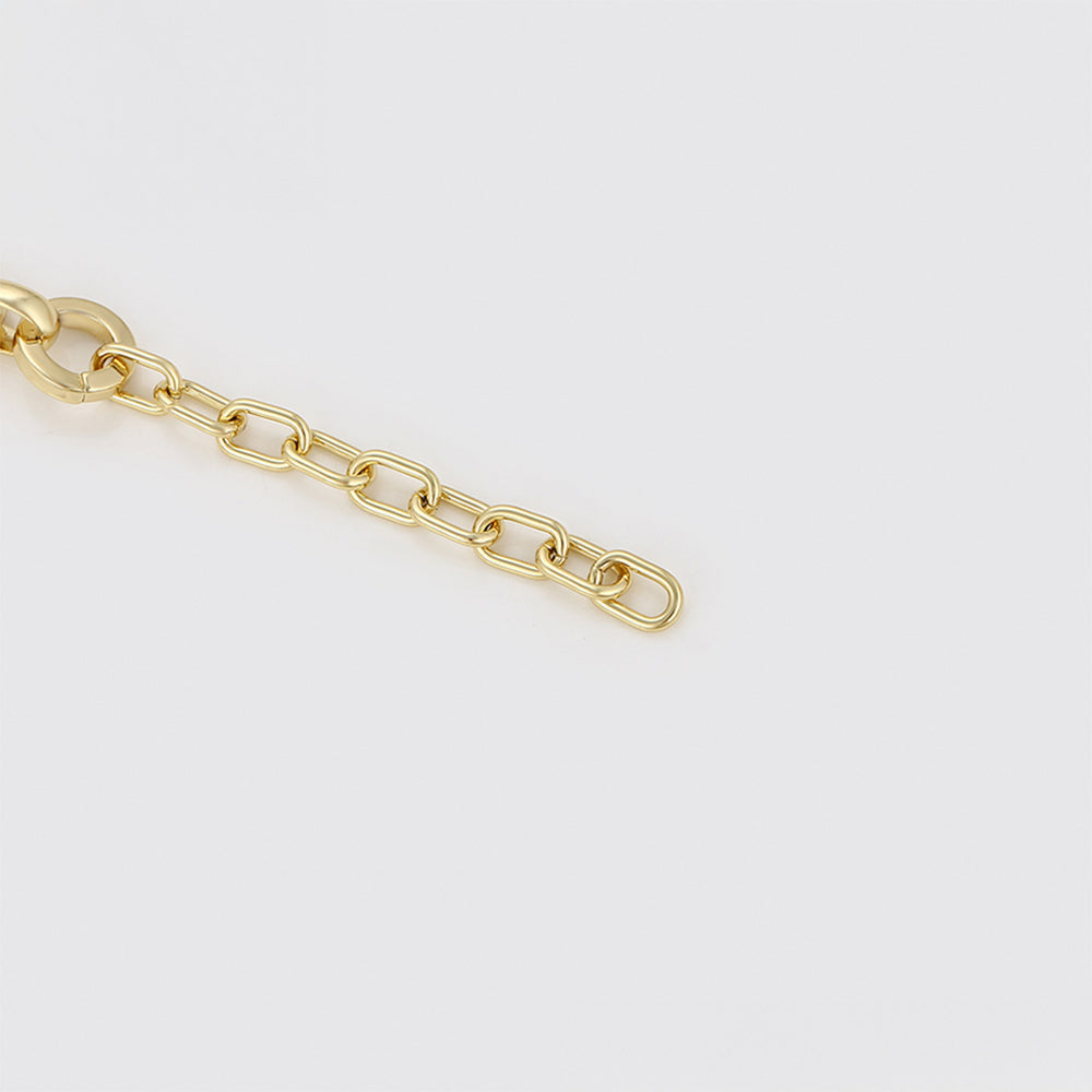 Pulsera de Aleación Bañado en Oro 4 