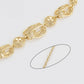 Pulsera de Aleación Bañado en Oro