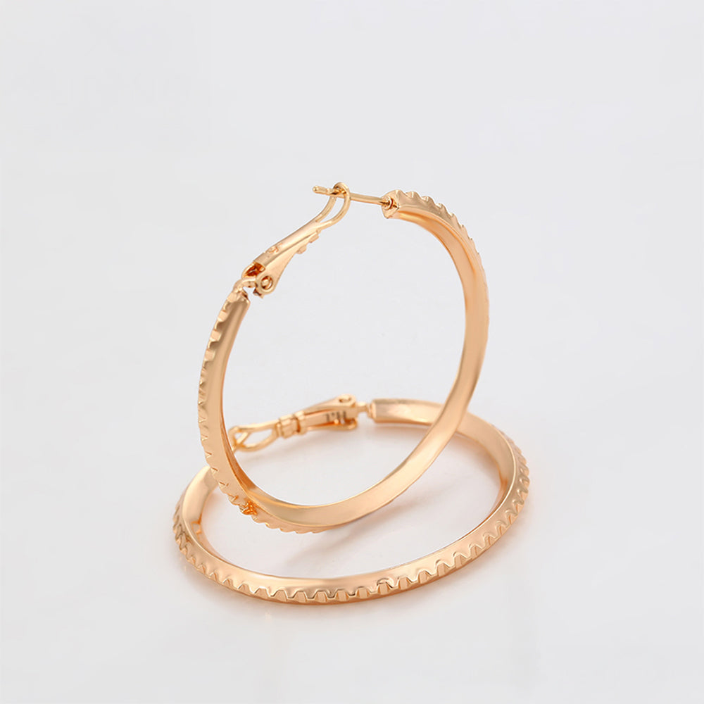 Pendientes de Aleación Bañado en Oro 7 