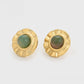 Pendientes de Aleación Bañado en Oro con Cristal Emporia® Verde