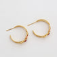 Pendientes de Aleación Bañado en Oro con Cristal Emporia® Rojo y Cristal Emporia® Blanco