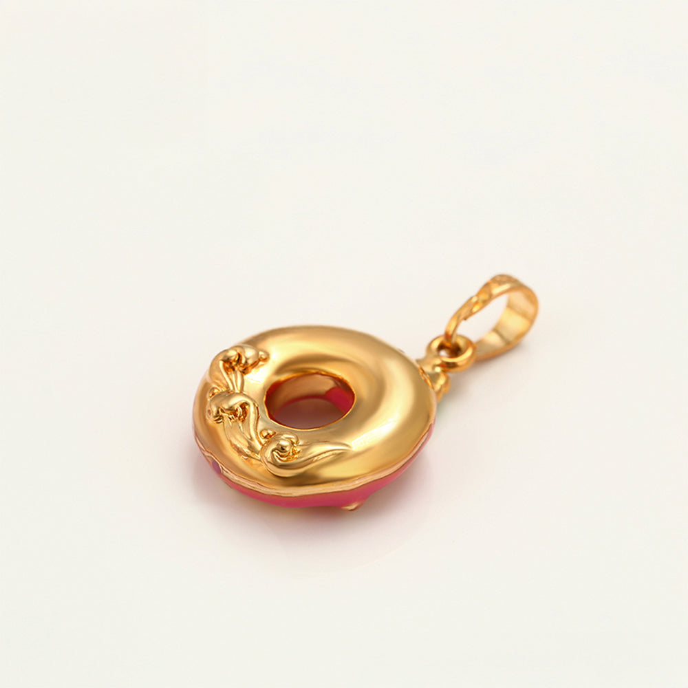 Colgante de Aleación Bañado en Oro con Esmalte