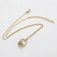 Conjunto de Aleación Bañado en Oro con Cristal Emporia® Blanco ( Collar +Pendientes +Colgante )