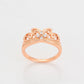 Anillo de Aleación Bañado en Oro con Cristal Emporia® Blanco