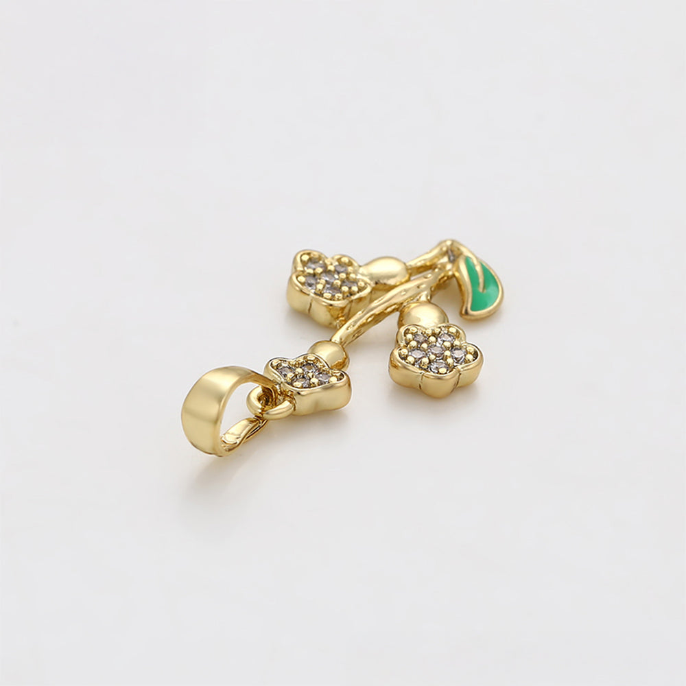 Colgante de Aleación Bañado en Oro con Cristal Emporia® Blanco 6 
