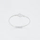 Pulsera de Aleación Bañado en Oro con Cristal Emporia® Blanco