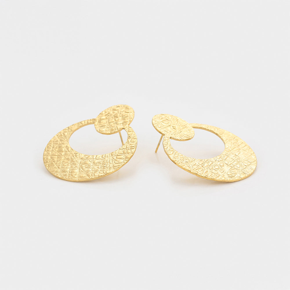 Pendientes de Aleación Bañado en Oro 3 