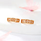Pendientes de Aleación Bañado en Oro con Cristal Emporia® Blanco