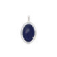 Colgante de Aleación Bañado en Oro con Cristal Emporia® Azul y Cristal Emporia® Blanco