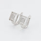 Conjunto de Aleación Bañado en Oro con Cristal Emporia® Blanco ( Pendientes +Anillo )