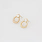 Pendientes de Aleación Bañado en Oro con Cristal Emporia® Blanco