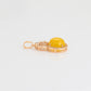 Colgante de Aleación Bañado en Oro con Cristal Emporia® Amarillo y Cristal Emporia® Blanco