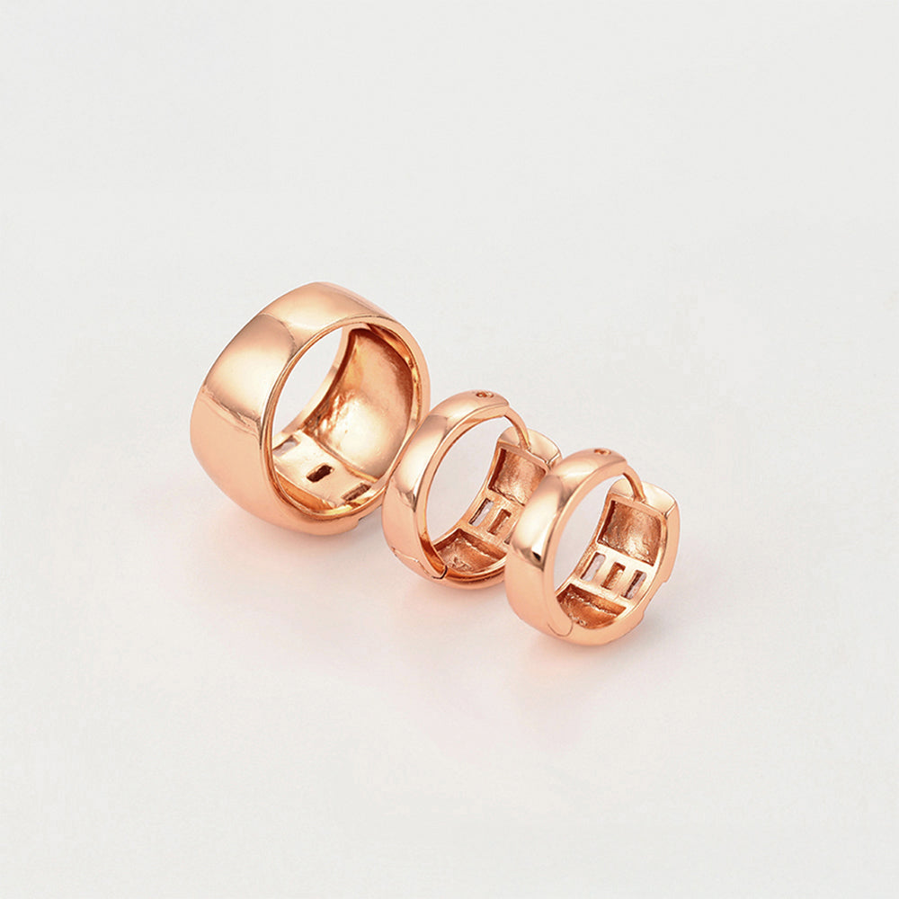 Conjunto de Aleación Bañado en Oro con Cristal Emporia® Rojo y Cristal Emporia® Blanco ( Pendientes +Anillo )