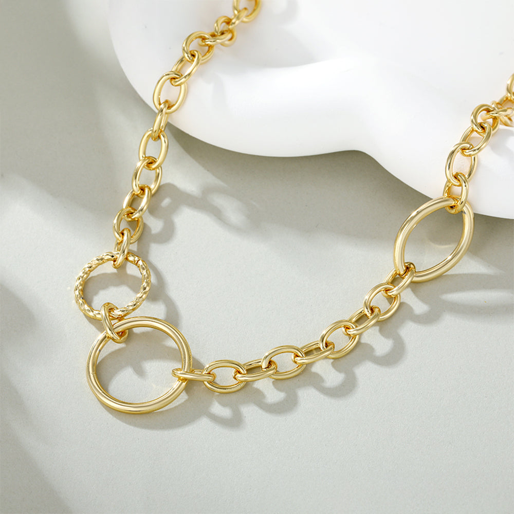 Collar de Aleación Bañado en Oro