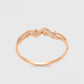 Pulsera de Aleación Bañado en Oro con Cristal Emporia® Blanco