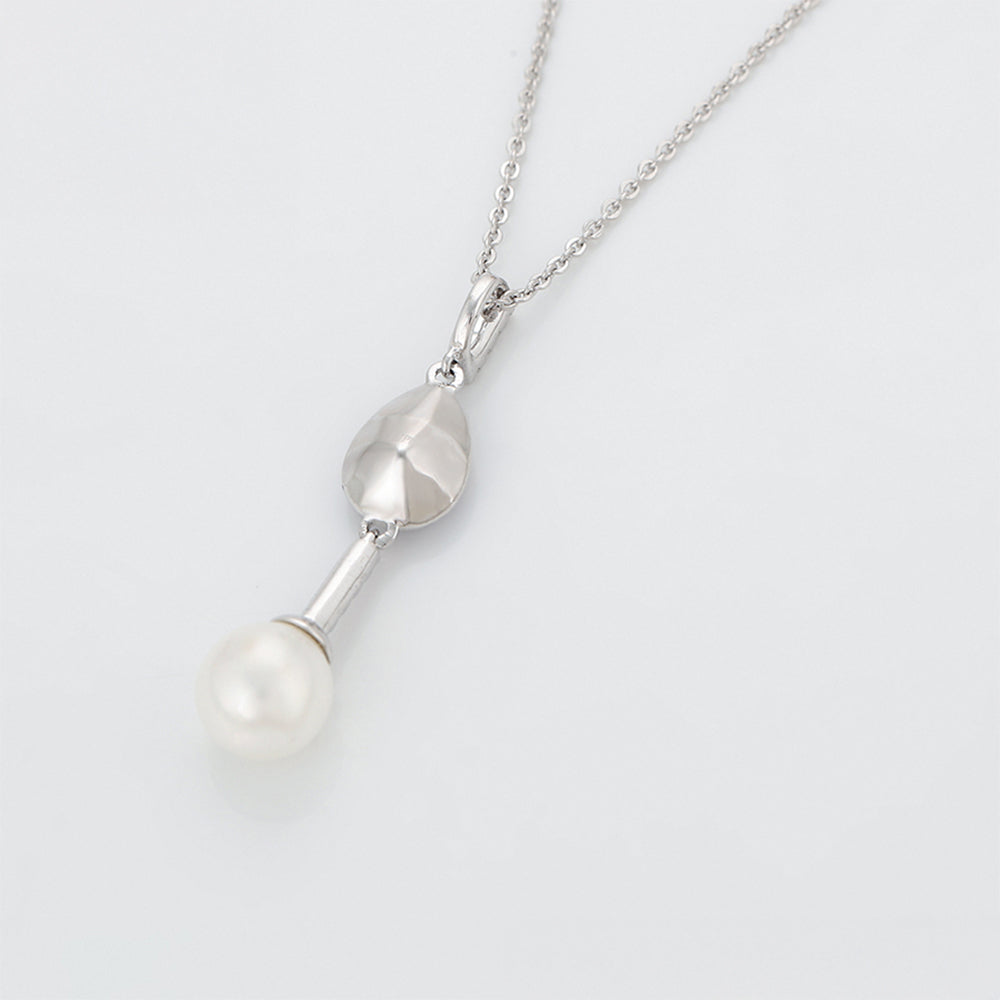 Collar de Aleación Bañado en Oro con Cristal Emporia® Púrpura y Perla de cristal