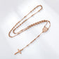 Cruz Collar de Aleación Bañado en Oro ( Collar )